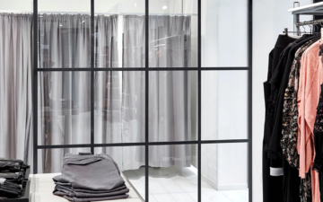 Eksklusiv afskærmning i butik